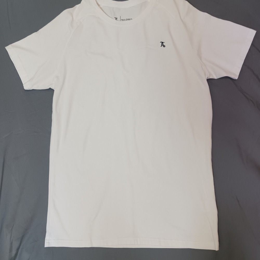 Tailored Athlete Essential T-Shirt Mens Large White Excellent Muscle Fit Tee